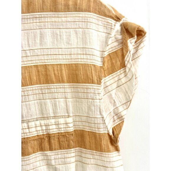 A Loves A Cute Striped S/S Button-Up Cotton Top Sz XS EUC / Summer / Preppy - Picture 3 of 8